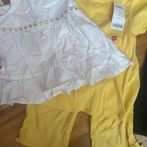 NWT Gymboree Yellow and White Daisy 3 piece set